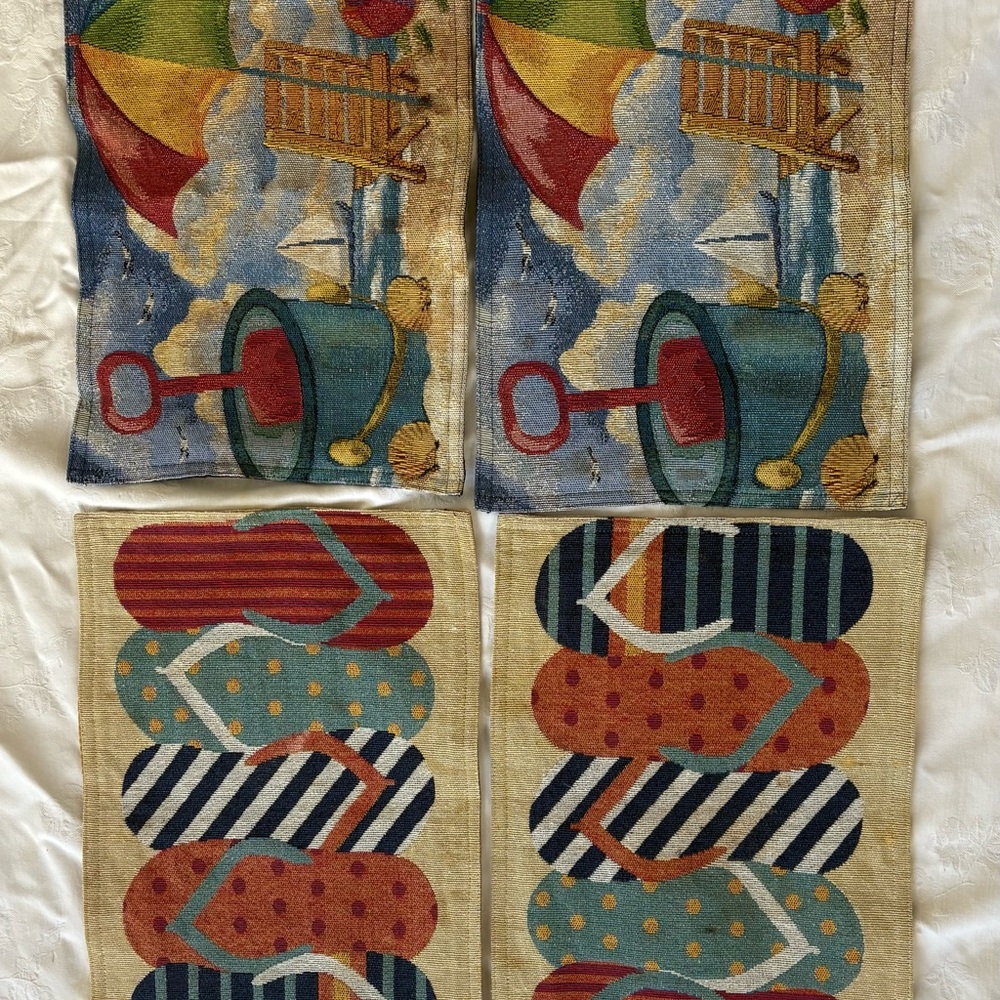 Colorful Beach Themed Placemat Set